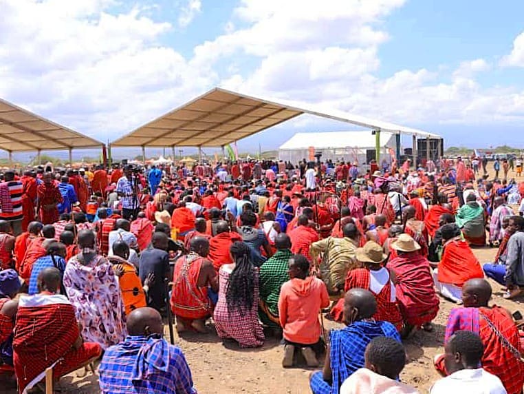 Maa Festival Maasai seated